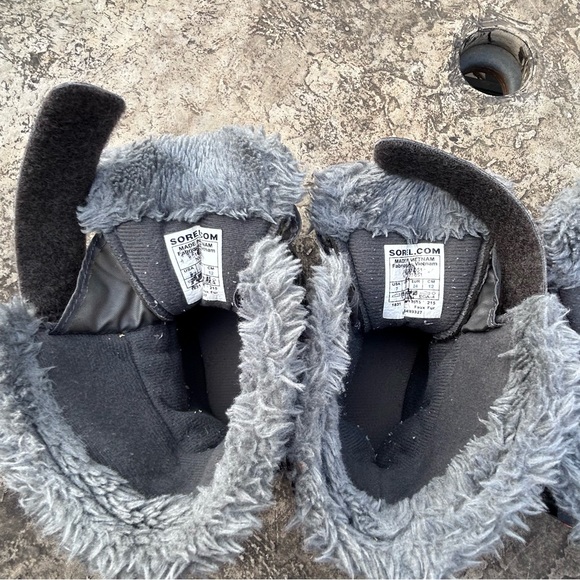 SOREL Toddler Winter Boots | Waterproof Winter Snow Boots | Grey Orange | Size 7 - Picture 13 of 16